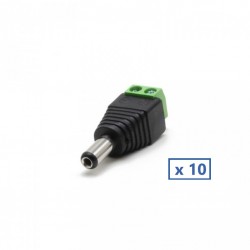 Bornier DC +/- Male (Sachet...